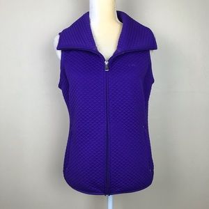 Lauren Ralph Lauren vest purple full zip size M